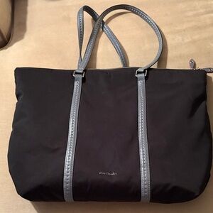 Vera Bradley Black and Gray Tote Bag